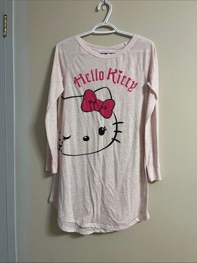 Hello Kitty Light Pink Graphic Nightdress with Hot Pink Bow